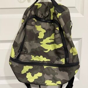 lululemon athletica Camouflage Backpack - Yellow and Brown